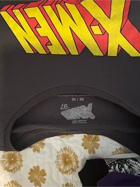 X-Men Graphic Swim Tee - Black with Yellow/Red Logo